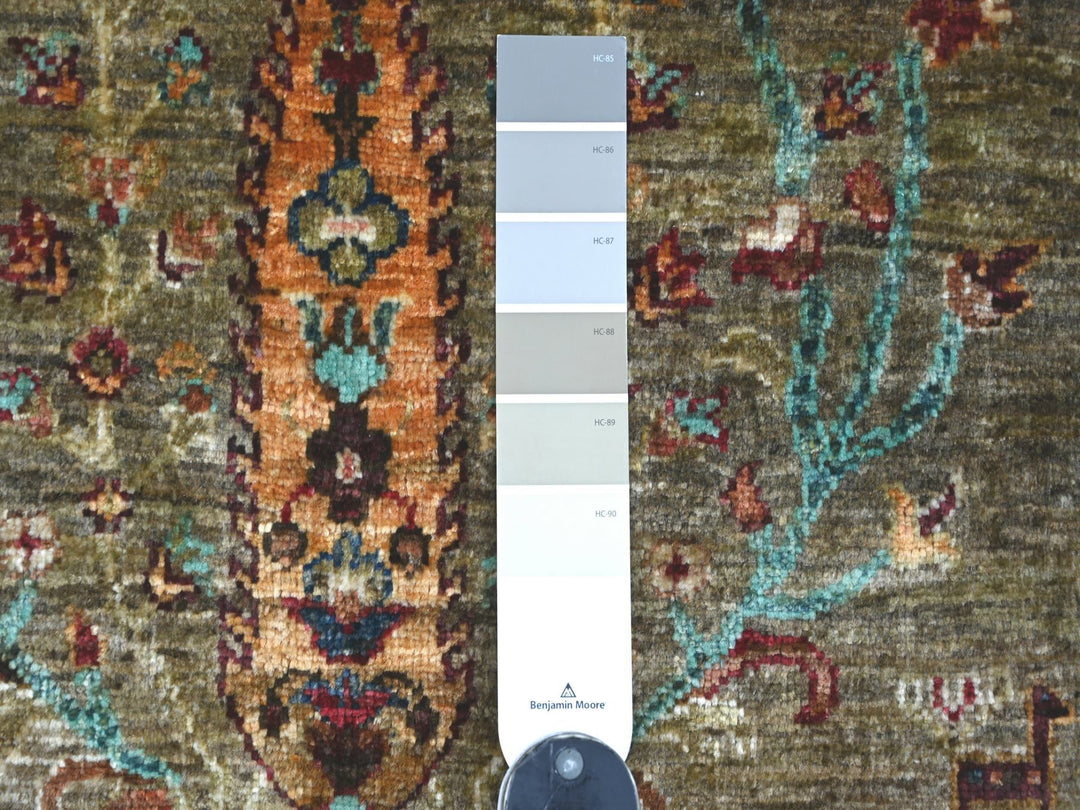 2'0" x 3'1" New Hand Knotted Grey Wool Rectangle Oriental Rug - MOA10222090