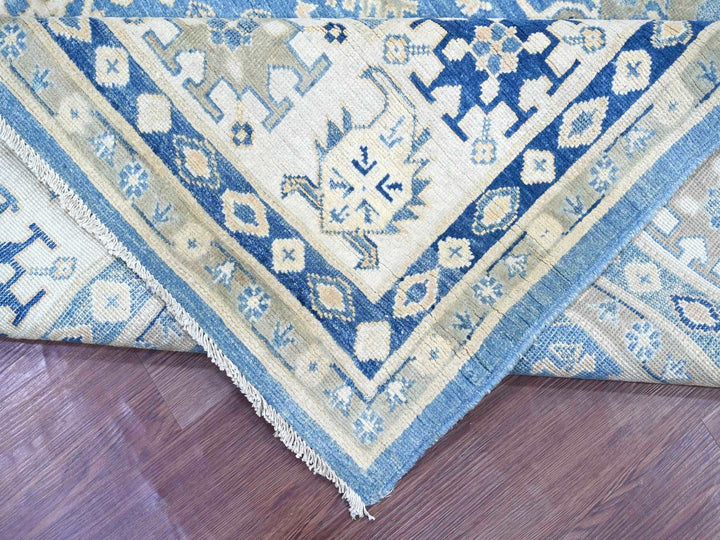8'2" x 9'6" New Hand Knotted Blue Wool Rectangle Oriental Rug - MOA10222094