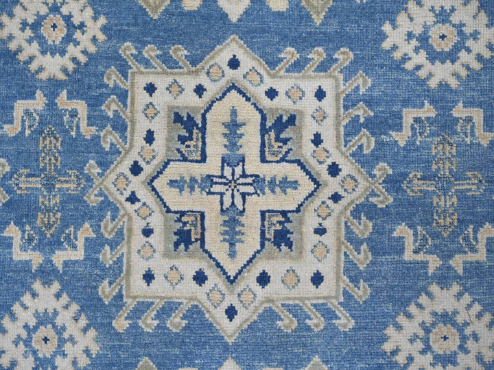 8'2" x 9'6" New Hand Knotted Blue Wool Rectangle Oriental Rug - MOA10222094