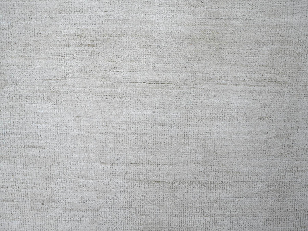 8'11" x 12'0" New Hand Knotted Ivory Wool Rectangle Oriental Rug - MOA10222095