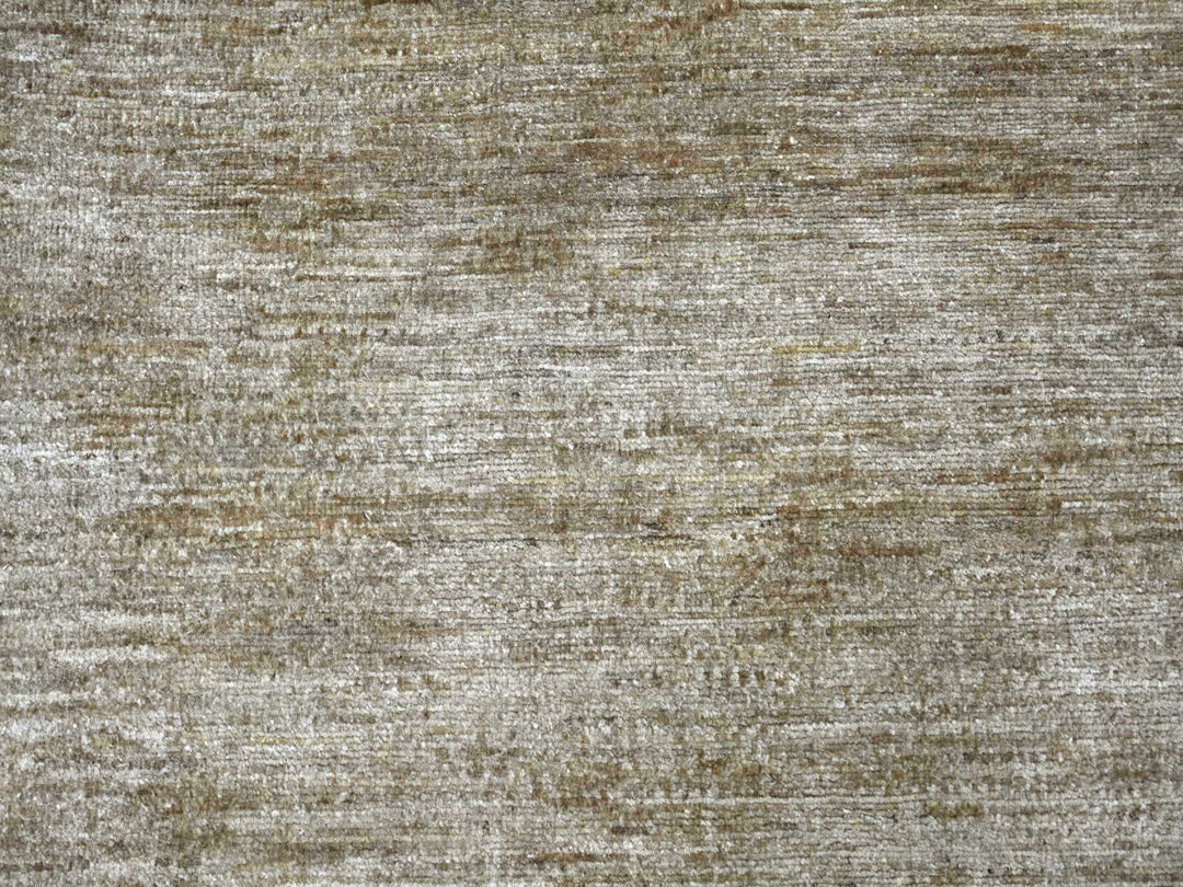 7'8" x 7'9" New Hand Knotted Brown Wool Round Oriental Rug - MOA10222096