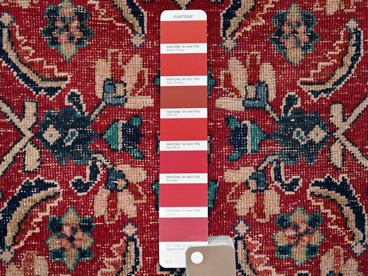2'9" x 6'6" Vintage Hand Knotted Red Wool Runner Oriental Rug - MOA1022209