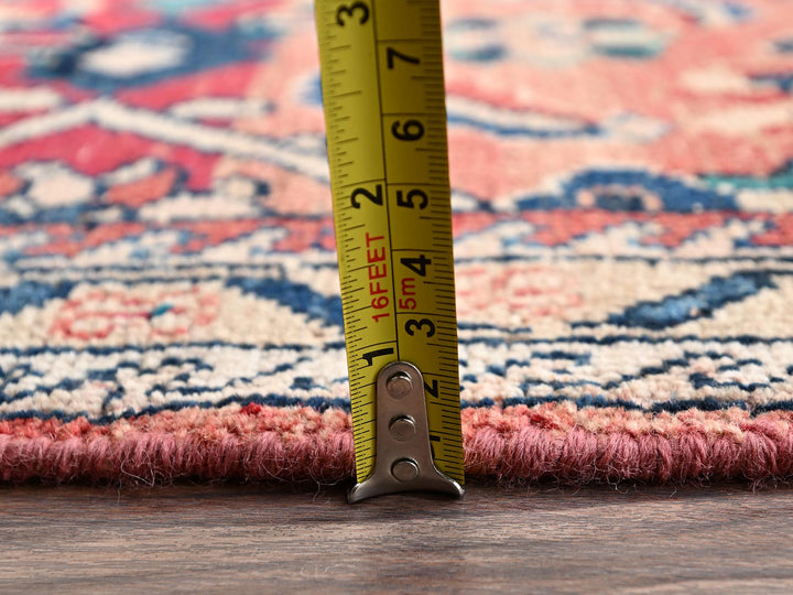 2'9" x 6'6" Vintage Hand Knotted Red Wool Runner Oriental Rug - MOA1022209