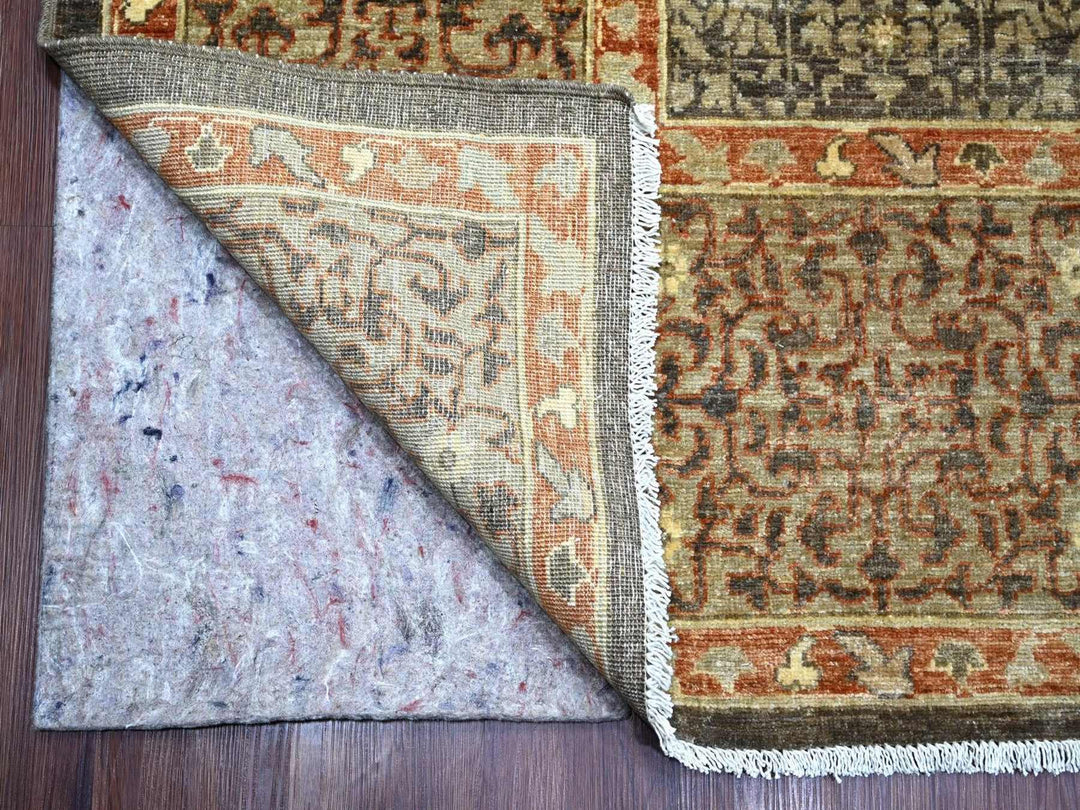 10'2" x 13'9" New Hand Knotted Brown Wool Rectangle Oriental Rug - MOA10222108