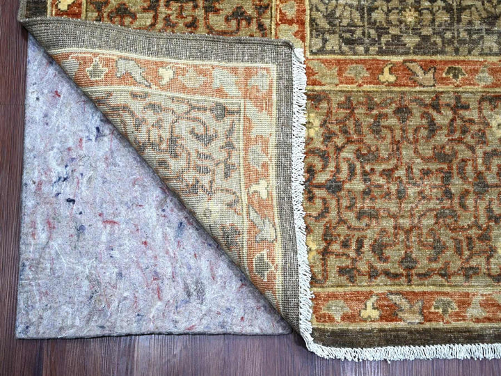 10'2" x 13'9" New Hand Knotted Brown Wool Rectangle Oriental Rug - MOA10222108