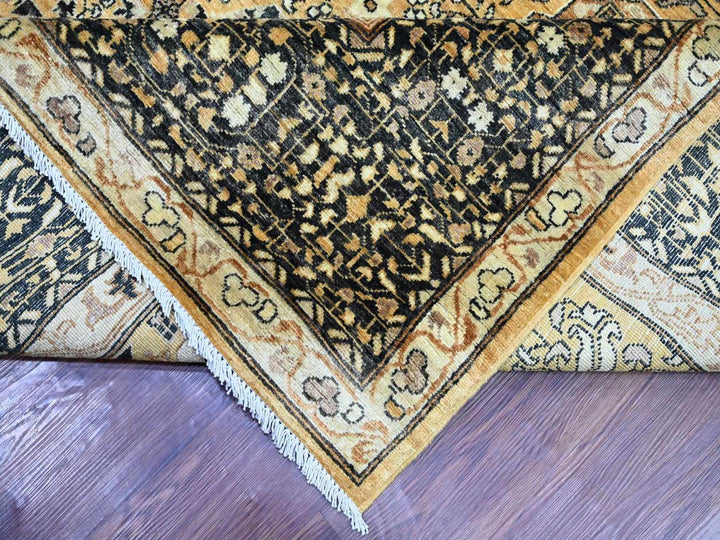 10'1" x 13'6" New Hand Knotted Brown Wool Rectangle Oriental Rug - MOA10222109