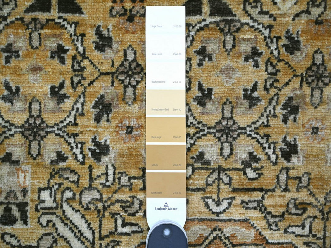 10'1" x 13'6" New Hand Knotted Brown Wool Rectangle Oriental Rug - MOA10222109