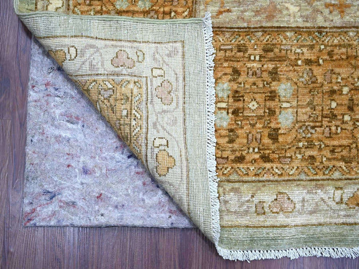 10'0" x 14'6" New Hand Knotted Green Wool Rectangle Oriental Rug - MOA10222111