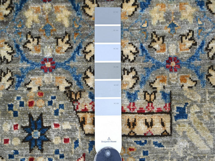 10'0" x 13'9" New Hand Knotted Grey Wool Rectangle Oriental Rug - MOA10222114