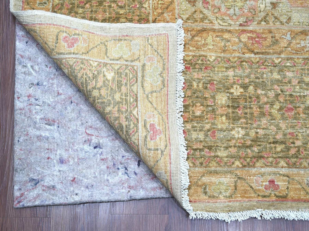 9'9" x 13'4" New Hand Knotted Grey Wool Rectangle Oriental Rug - MOA10222115