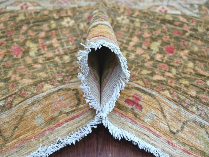 9'9" x 13'4" New Hand Knotted Grey Wool Rectangle Oriental Rug - MOA10222115