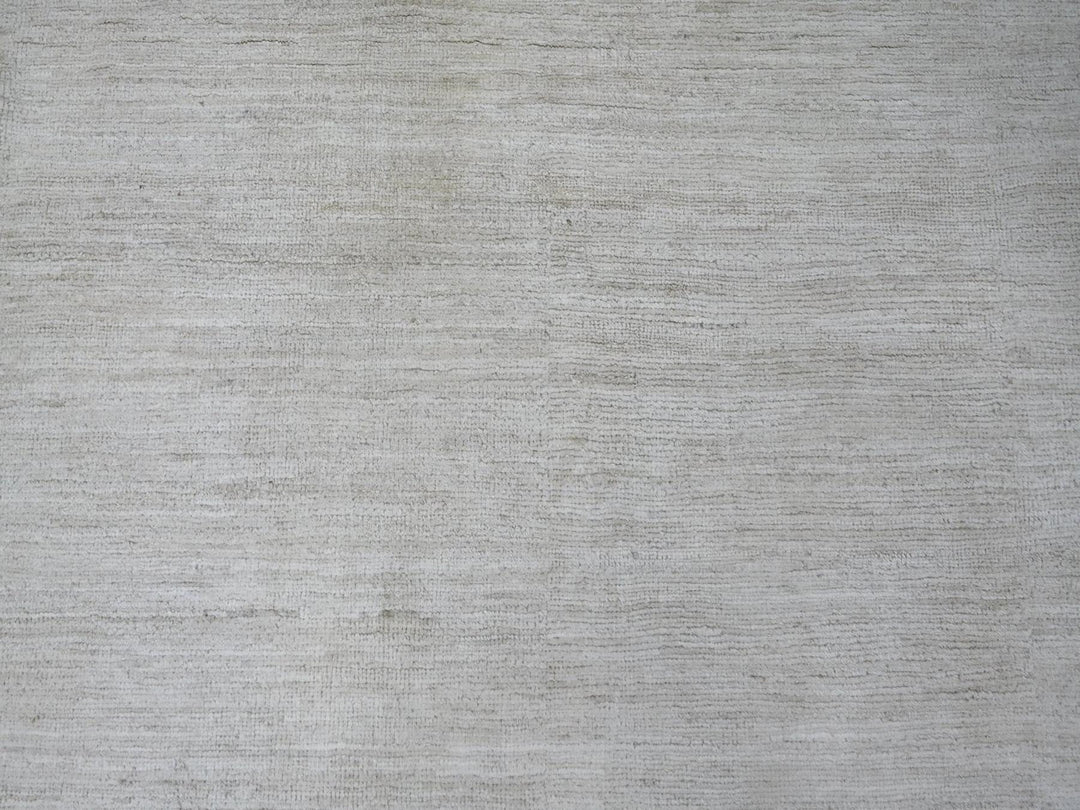 11'5" x 14'4" New Hand Knotted Ivory Wool Rectangle Oriental Rug - MOA10222121