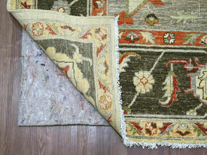 8'3" x 9'10" New Hand Knotted Ivory Wool Rectangle Oriental Rug - MOA10222133
