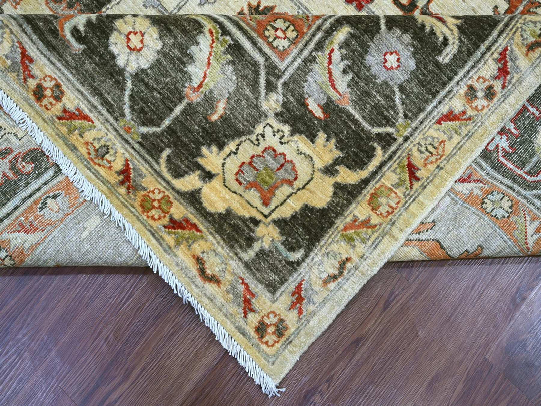 8'3" x 9'10" New Hand Knotted Ivory Wool Rectangle Oriental Rug - MOA10222133