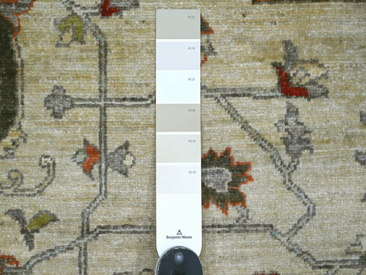 8'3" x 9'10" New Hand Knotted Ivory Wool Rectangle Oriental Rug - MOA10222133