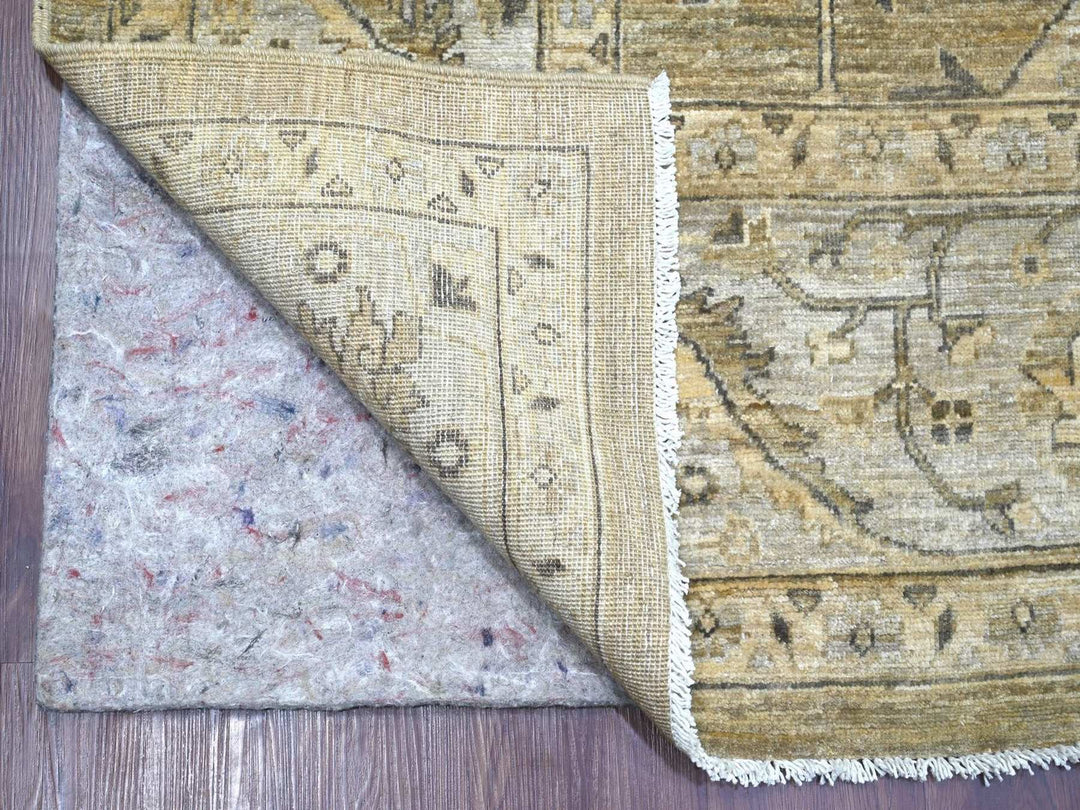 8'11" x 11'11" New Hand Knotted Brown Wool Rectangle Oriental Rug - MOA10222135