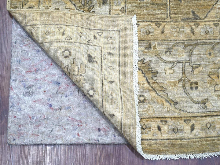 8'11" x 11'11" New Hand Knotted Brown Wool Rectangle Oriental Rug - MOA10222135