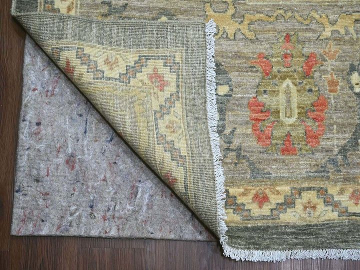 12'0" x 15'10" New Hand Knotted Grey Wool Rectangle Oriental Rug - MOA10222136