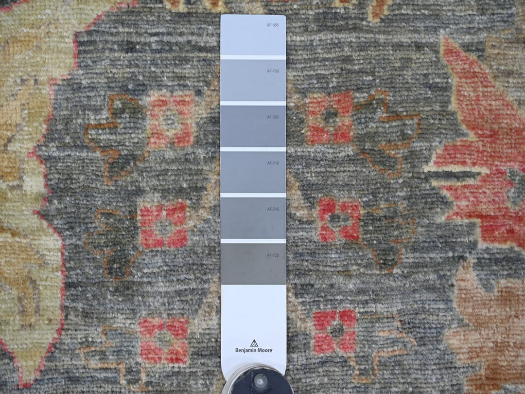 12'0" x 15'10" New Hand Knotted Grey Wool Rectangle Oriental Rug - MOA10222136