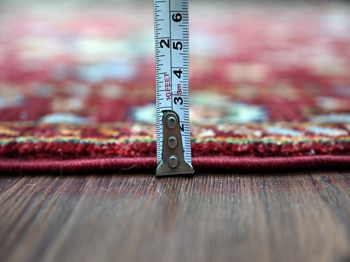 2'8" x 8'4" New Hand Knotted Red Wool Runner Oriental Rug - MOA10222145