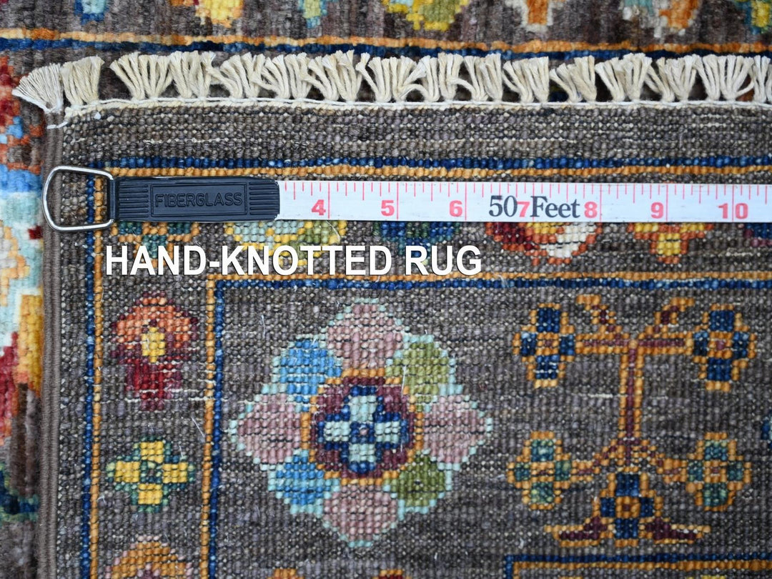 2'8" x 4'0" New Hand Knotted Green Wool Rectangle Oriental Rug - MOA10222147