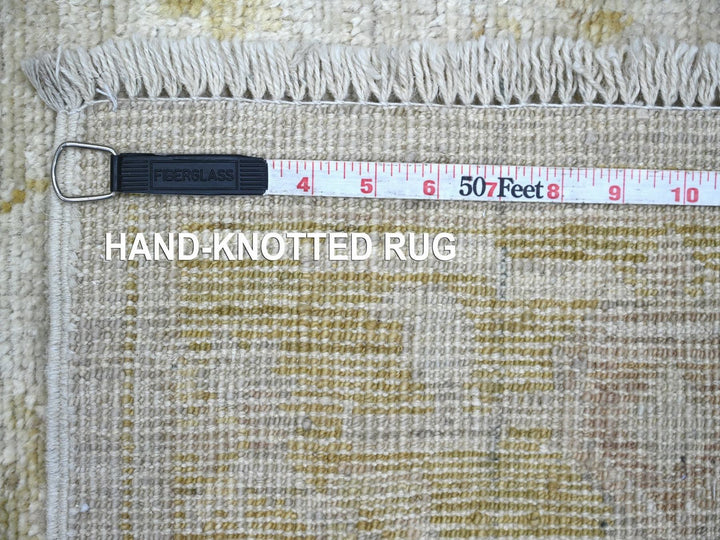 2'9" x 17'4" New Hand Knotted Grey Wool Runner Oriental Rug - MOA10222152