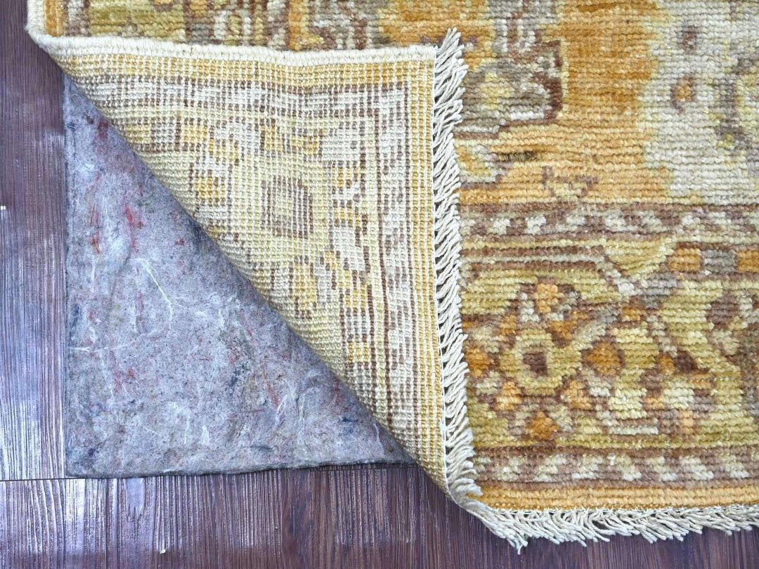 2'9" x 7'10" New Hand Knotted Brown Wool Runner Oriental Rug - MOA10222154