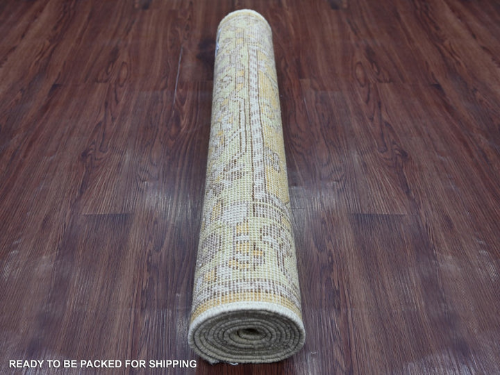 2'9" x 7'10" New Hand Knotted Brown Wool Runner Oriental Rug - MOA10222154