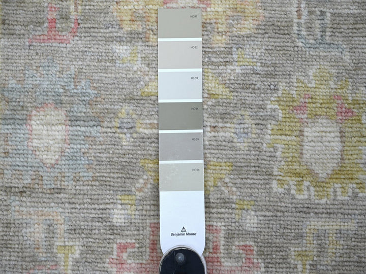 2'10" x 7'10" New Hand Knotted Grey Wool Runner Oriental Rug - MOA10222156