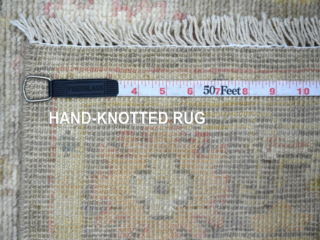 2'10" x 7'10" New Hand Knotted Grey Wool Runner Oriental Rug - MOA10222156