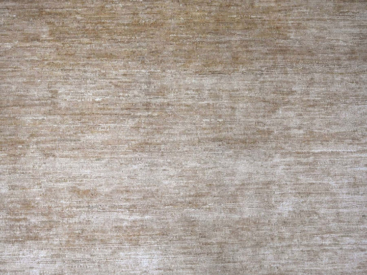 9'0" x 11'5" New Hand Knotted Brown Wool Rectangle Oriental Rug - MOA10222157
