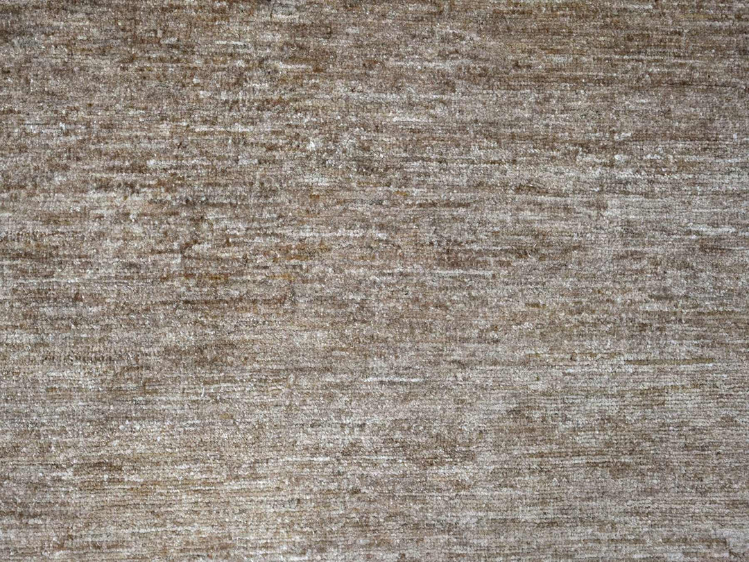 8'11" x 12'1" New Hand Knotted Brown Wool Rectangle Oriental Rug - MOA10222159