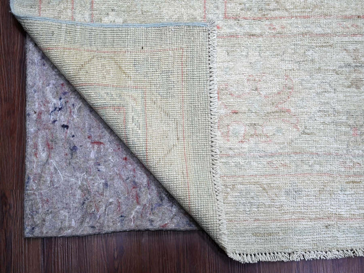 11'5" x 14'7" New Hand Knotted Green Wool Rectangle Oriental Rug - MOA10222183