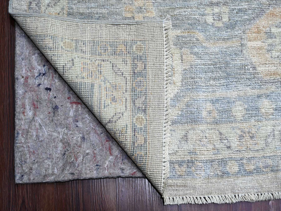 11'10" x 14'6" New Hand Knotted Grey Wool Rectangle Oriental Rug - MOA10222185