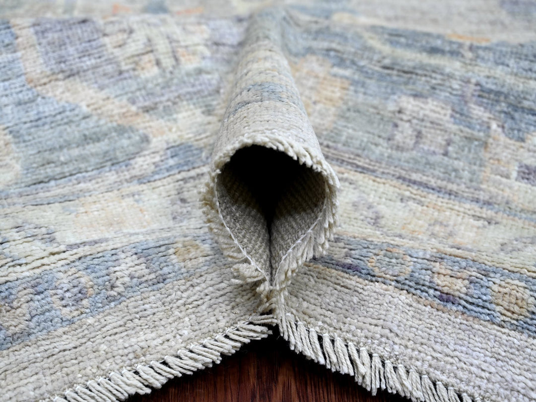 11'10" x 14'6" New Hand Knotted Grey Wool Rectangle Oriental Rug - MOA10222185