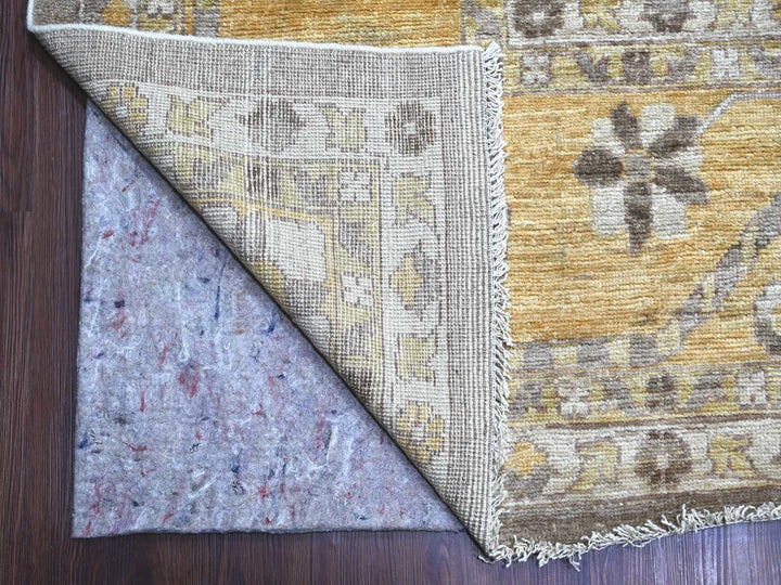 11'8" x 15'2" New Hand Knotted Brown Wool Rectangle Oriental Rug - MOA10222186