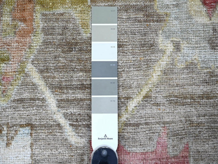 9'3" x 11'10" New Hand Knotted Brown Wool Rectangle Oriental Rug - MOA10222187