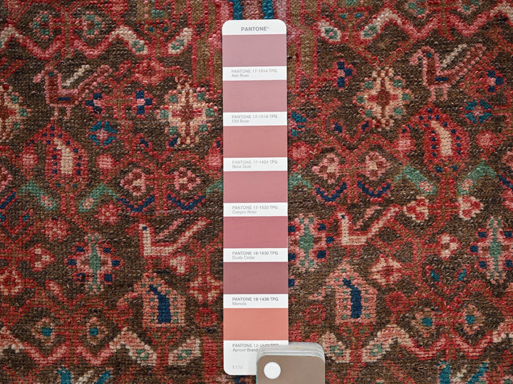 1'10" x 6'10" Vintage Hand Knotted Red Wool Runner Oriental Rug - MOA1022218