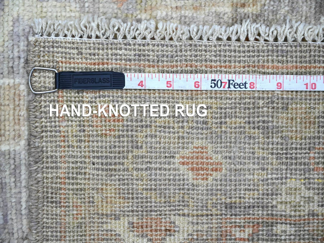 2'11" x 14'11" New Hand Knotted Brown Wool Runner Oriental Rug - MOA10222194