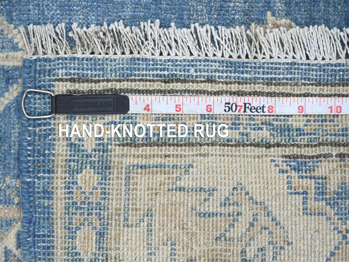 5'10" x 8'8" New Hand Knotted Blue Wool Rectangle Oriental Rug - MOA10222197