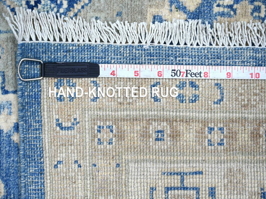4'10" x 6'8" New Hand Knotted Blue Wool Rectangle Oriental Rug - MOA10222198