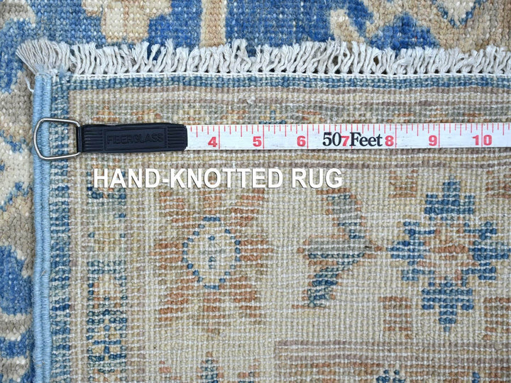 3'4" x 4'7" New Hand Knotted Blue Wool Rectangle Oriental Rug - MOA10222199