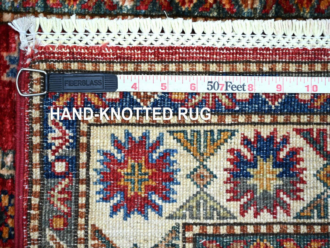 2'8" x 12'10" New Hand Knotted Red Wool Runner Oriental Rug - MOA10222203