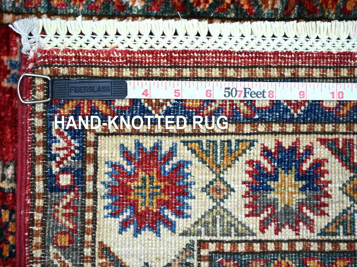 2'8" x 12'10" New Hand Knotted Red Wool Runner Oriental Rug - MOA10222203