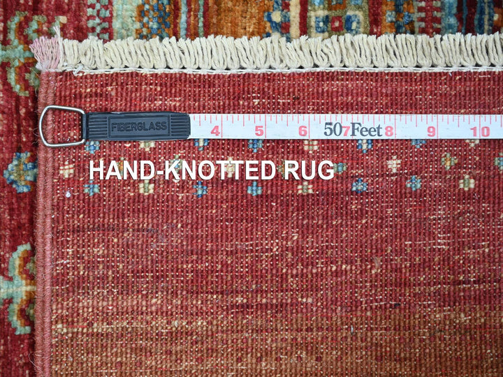 2'7" x 5'0" New Hand Knotted Red Wool Rectangle Oriental Rug - MOA10222205