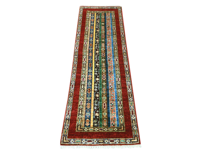 2'0" x 6'1" New Hand Knotted Red Wool Runner Oriental Rug - MOA10222208