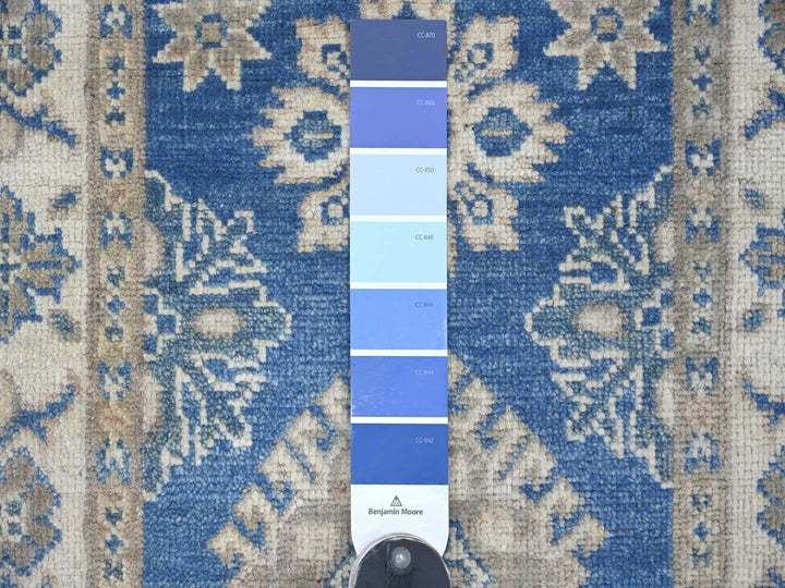2'0" x 5'8" New Hand Knotted Blue Wool Runner Oriental Rug - MOA10222212