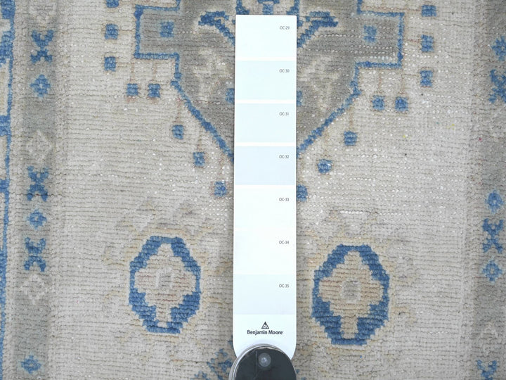2'6" x 5'3" New Hand Knotted Ivory Wool Runner Oriental Rug - MOA10222215