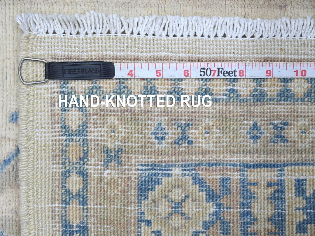 2'6" x 5'3" New Hand Knotted Ivory Wool Runner Oriental Rug - MOA10222215