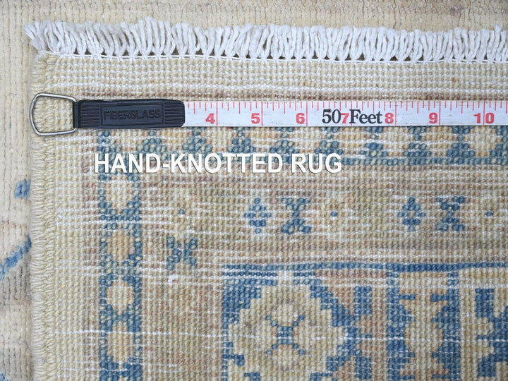 2'6" x 5'3" New Hand Knotted Ivory Wool Runner Oriental Rug - MOA10222215